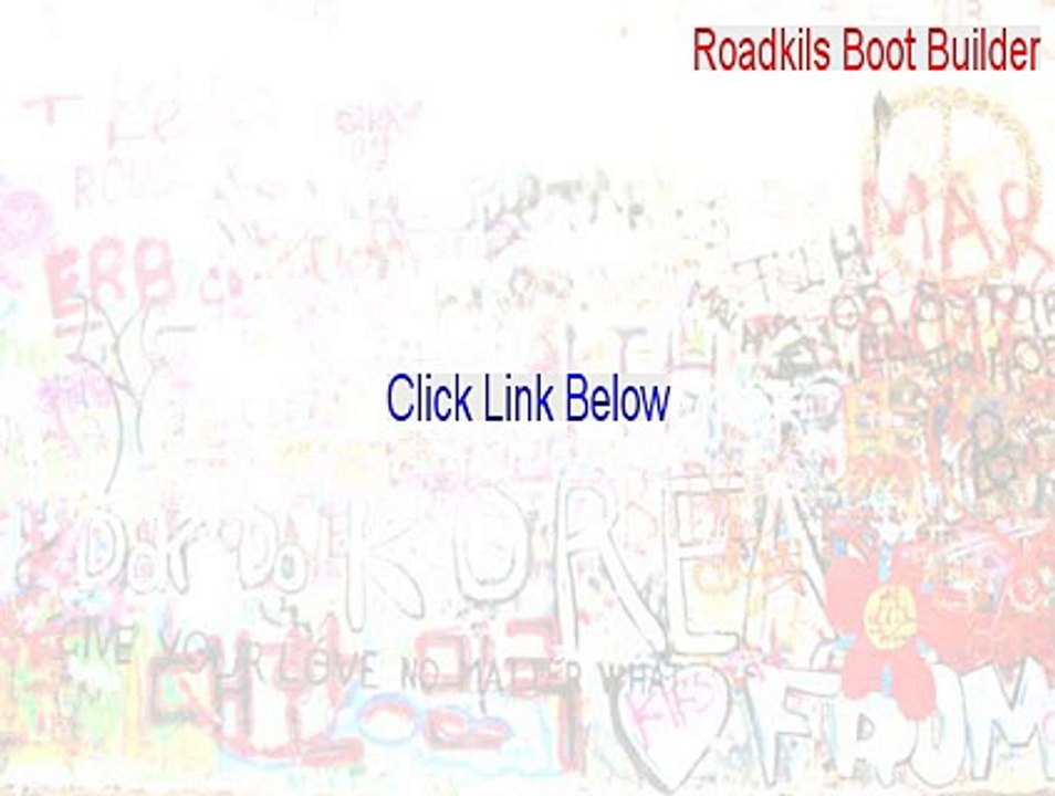 Roadkils Boot Builder Download Free (Roadkils Boot Builderroadkil's boot builder 2015)