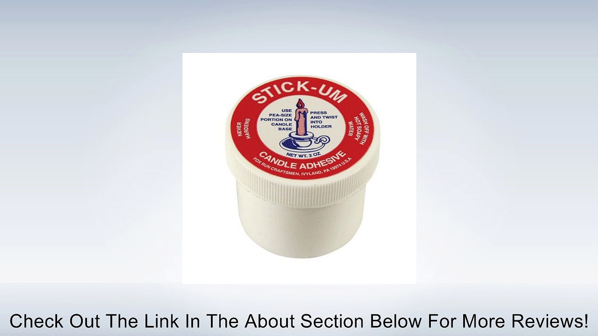 Stick-Um Candle Adhesive 2 Ounces Holds Candles Straight Review - video  Dailymotion