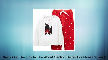Carter's Big Girls' 2 Piece Holiday PJ Set (Toddler/Kid) - Scottie Review