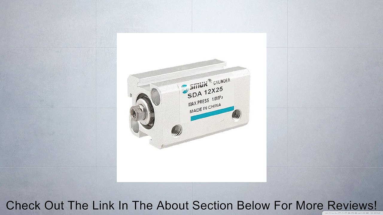 Double Action 12mm Bore 25mm Stroke Compact Thin Air Cylinder SDA 12x25 Review