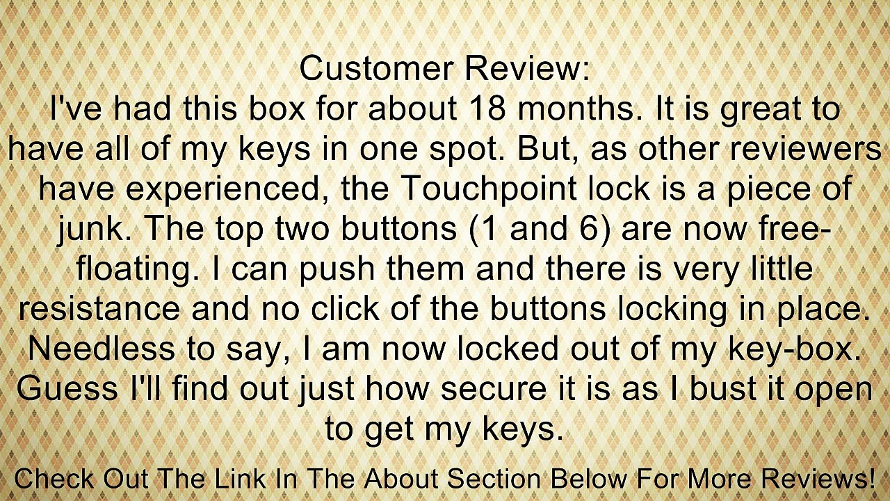 Kidde AccessPoint 001796 TouchPoint Key Cabinet Pro, 60 Key Review