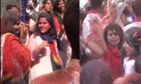 Medical Students celebrate Holi festival in Sukkur