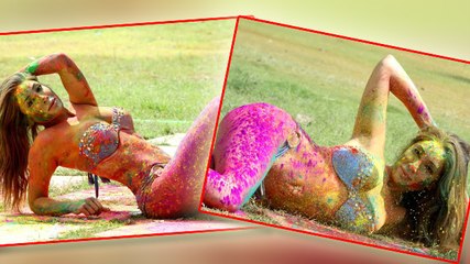 Sofia Hayats Holi Celebration