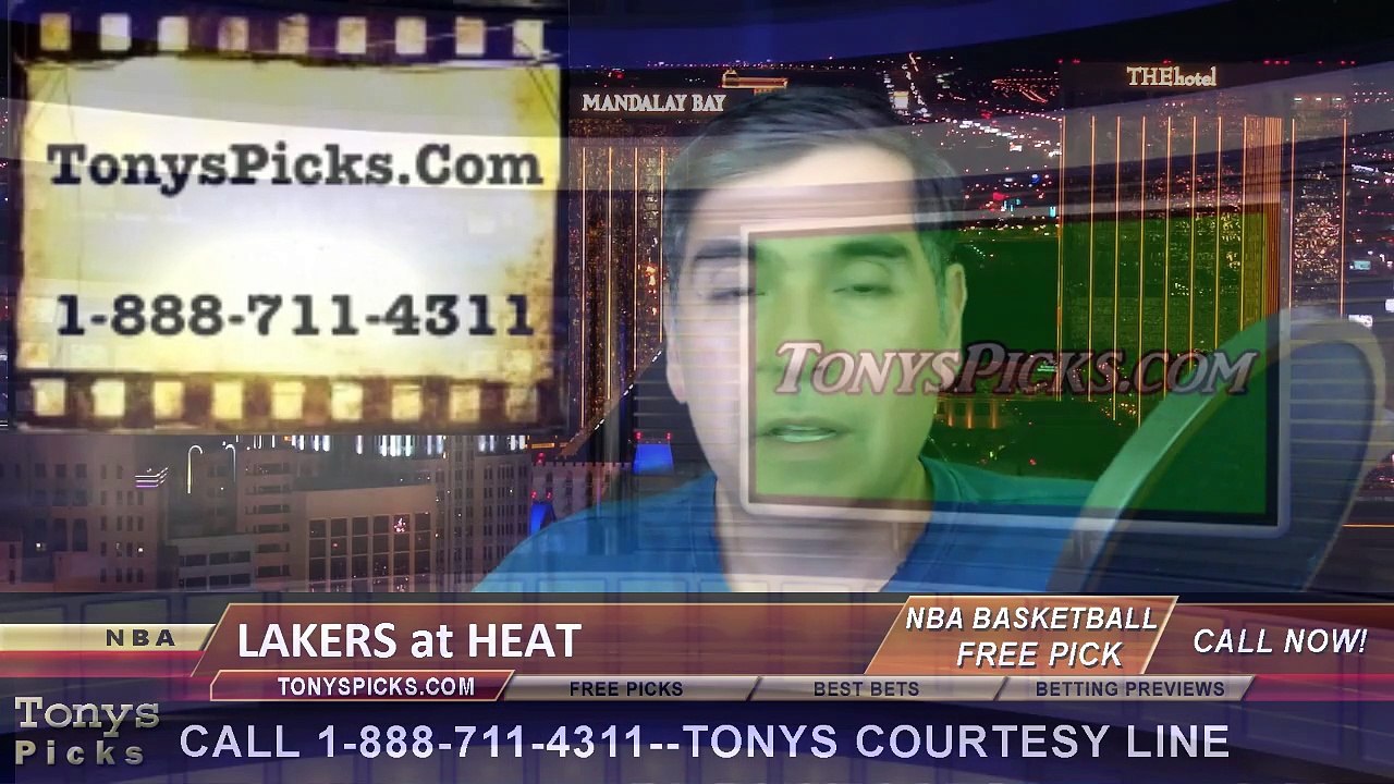 Miami Heat vs. LA Lakers Free Pick Prediction NBA Pro Basketball Odds Preview 3-4-2015
