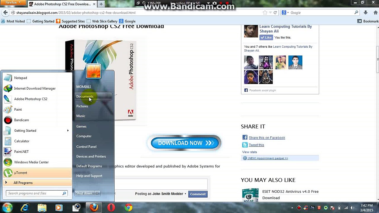 Photoshop - 1.How to download,install and Start Adobe Photoshop