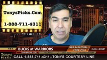 Golden St Warriors vs. Milwaukee Bucks Free Pick Prediction NBA Pro Basketball Odds Preview 3-4-2015