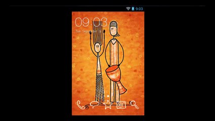 Line Art Theme With Custom Design For Android OS