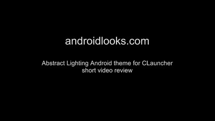 Abstract Lighting - Free Theme With Good-Looking Design For Android Device