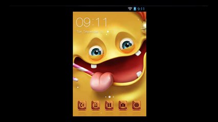 Cartoon Expressions Theme With Nice Icons For Android Device