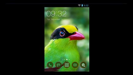 Green Magpie Theme With Cool Design For Android Smartphone