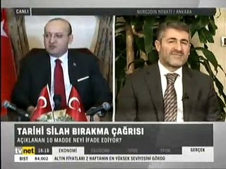 Descargar video: Tarihi Silah Bırakma Çağrısını AkParti Genel Başkan Yardımcısı Nureddin Nebati Değerlendirdi