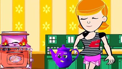 Nursery Rhymes   Polly Put The Kettle On   Kids Songs With Lyrics (English Tutorial)
