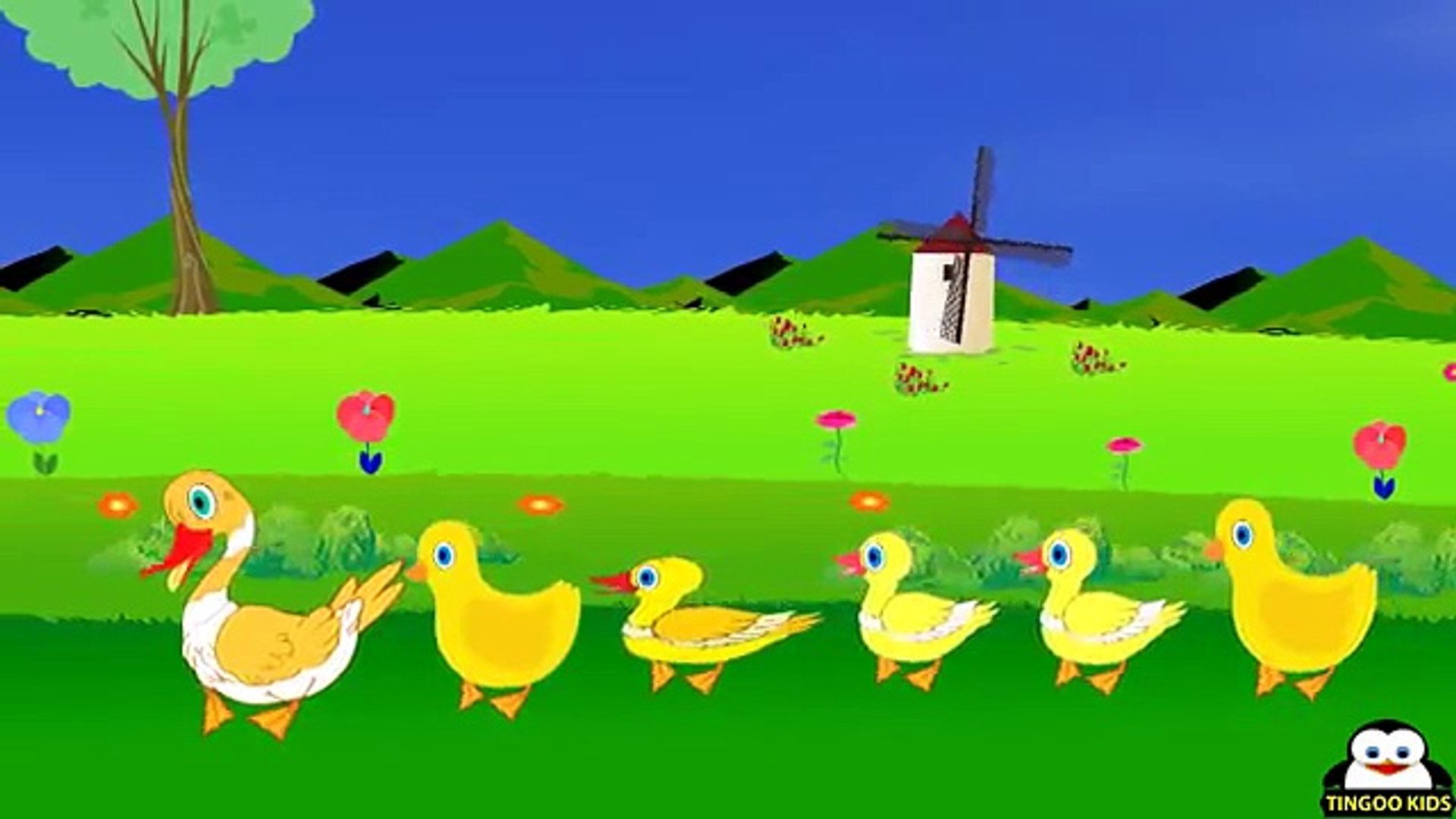 Nursery Rhymes Six Little Ducks   One Little Duck With Feathers On His Back  Kids Songs Lyrics