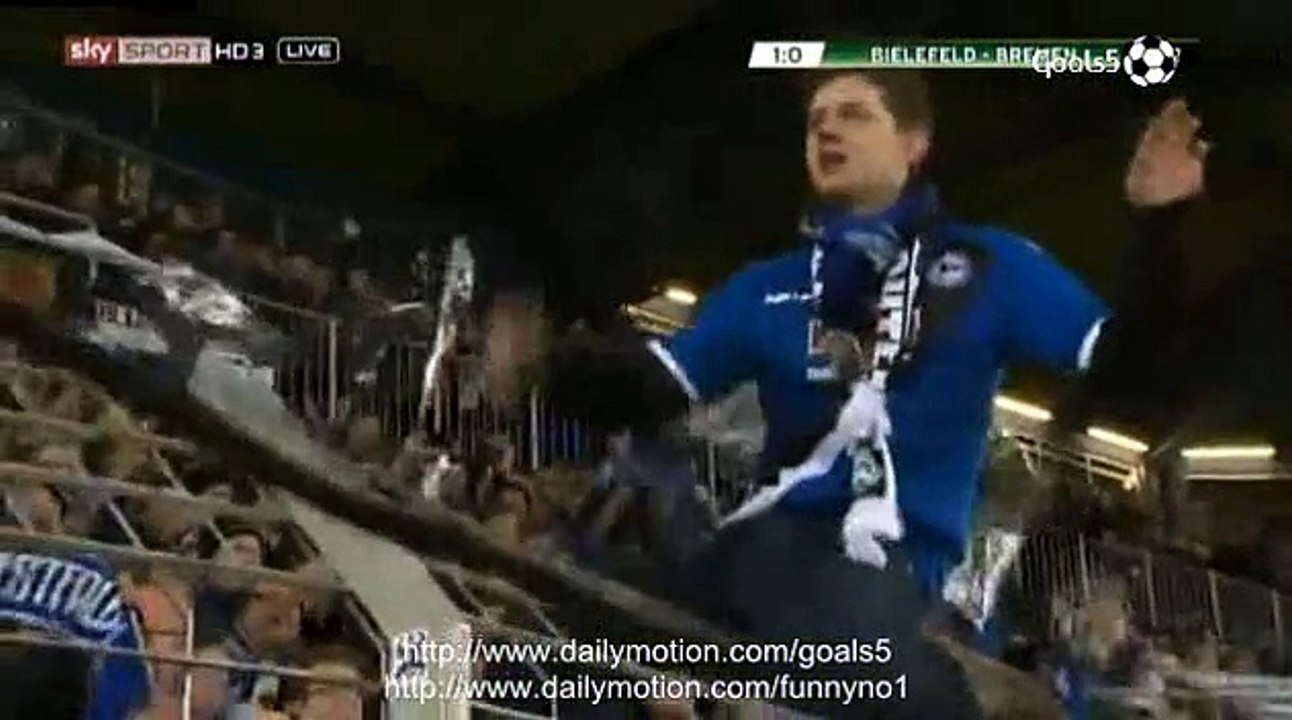 Junglas M Goal Bielefeld 1 - 0 Bremen DFB Pokal 4-3-2015