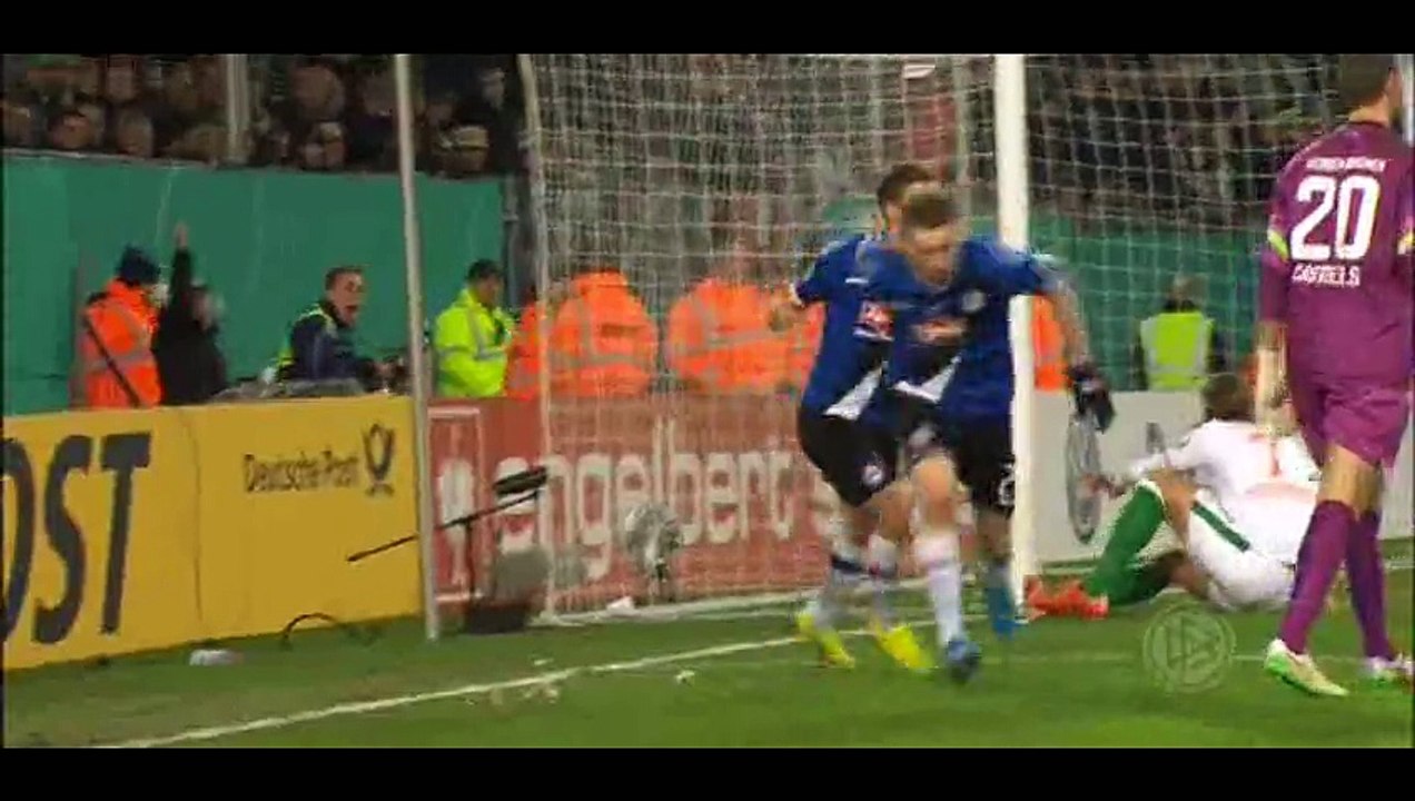 Arminia Bielefeld 1-0 Werder Bremen - Goal Junglas -  04-03-2015
