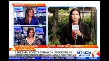 López, Ledezma y Ceballos piden ser incluidos en primarias de la oposición venezolana
