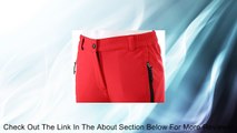 DONYAN Women's Waterproof Mountain Pants Fleece Windproof Ski Pants(Red) Review