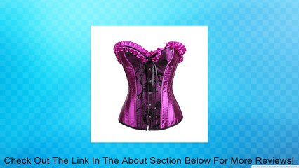 Sexy Ladies Renaissance Satin Corset Top Lace Up boned Bustier Top Plus Size Review