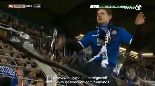 Junglas M Goal Bielefeld 1 - 0 Bremen DFB Pokal 4-3-2015
