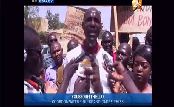 Les enseignants de Thies en gréve pour soutenir les enseignants de Dakar