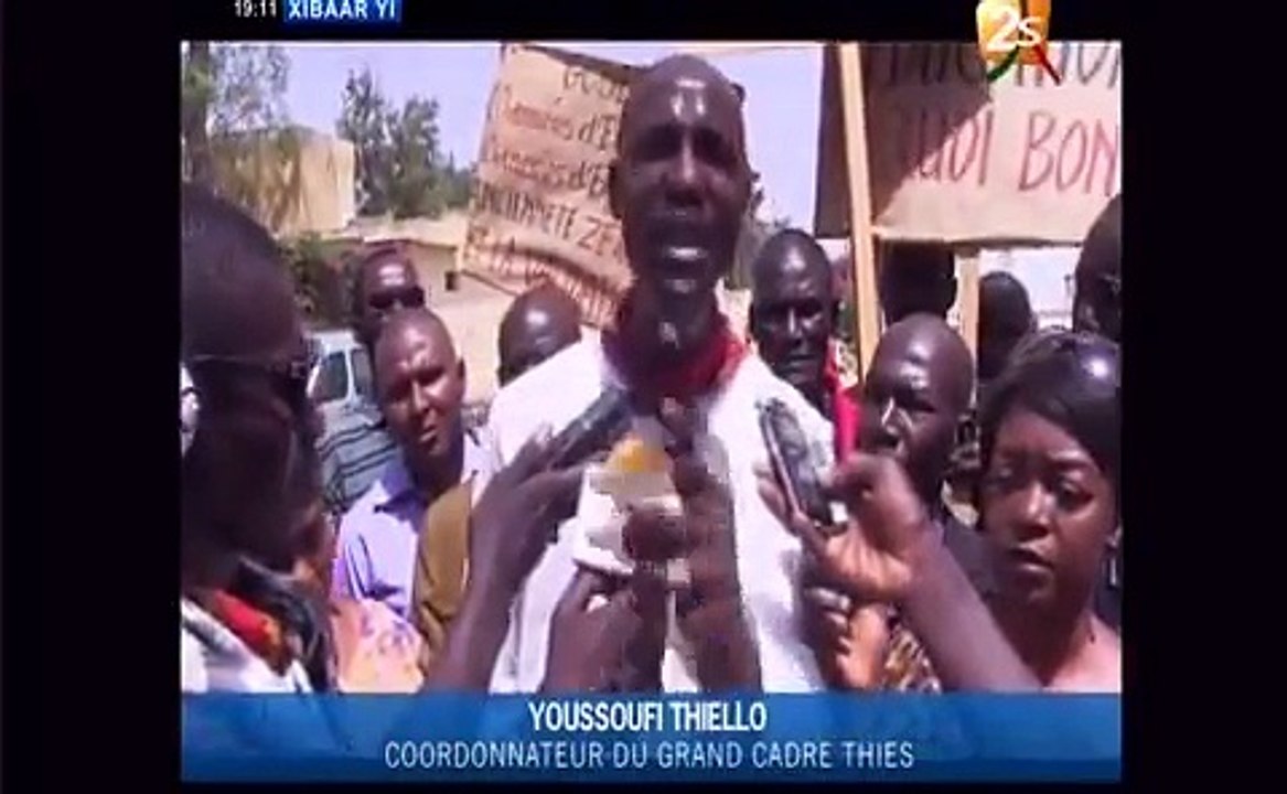 Les enseignants de Thies en gréve pour soutenir les enseignants de Dakar