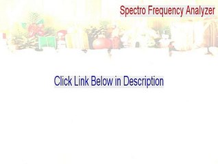 Spectro Frequency Analyzer Cracked [Free Download]