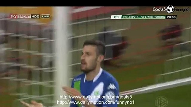 Daniel Caligiuri Goal RB Leipzig 0 - 1 Wolfsburg DFB Pokal 4-3-2015