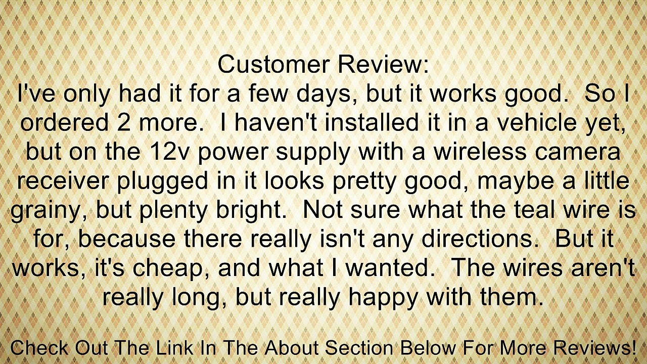 EZETEK� 7" Color TFT Car Monitor Support 640*480 Resolution and Car/Automobile Rear-view System Mirror Display Monitor EZ-CM003 Review