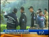 Patrullero cayó al abismo en Guaranda