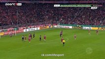 Alaba Amazing Free Kick Bayern Munich 1 - 0 Braunschweig 04/03/2015 - DFB Pokal