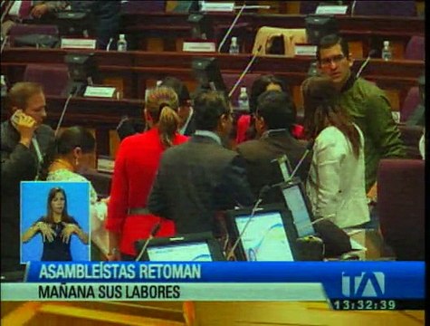 Asambleístas retoman mañana sus labores