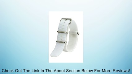 Sutter & Stockton 20mm White Interchangeable Replacement Military Watch Strap Band Review