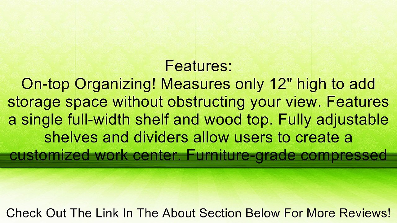 Safco Products Low Profile Desktop Organizer, 58" Wide, Mahogany, 3671MH Review