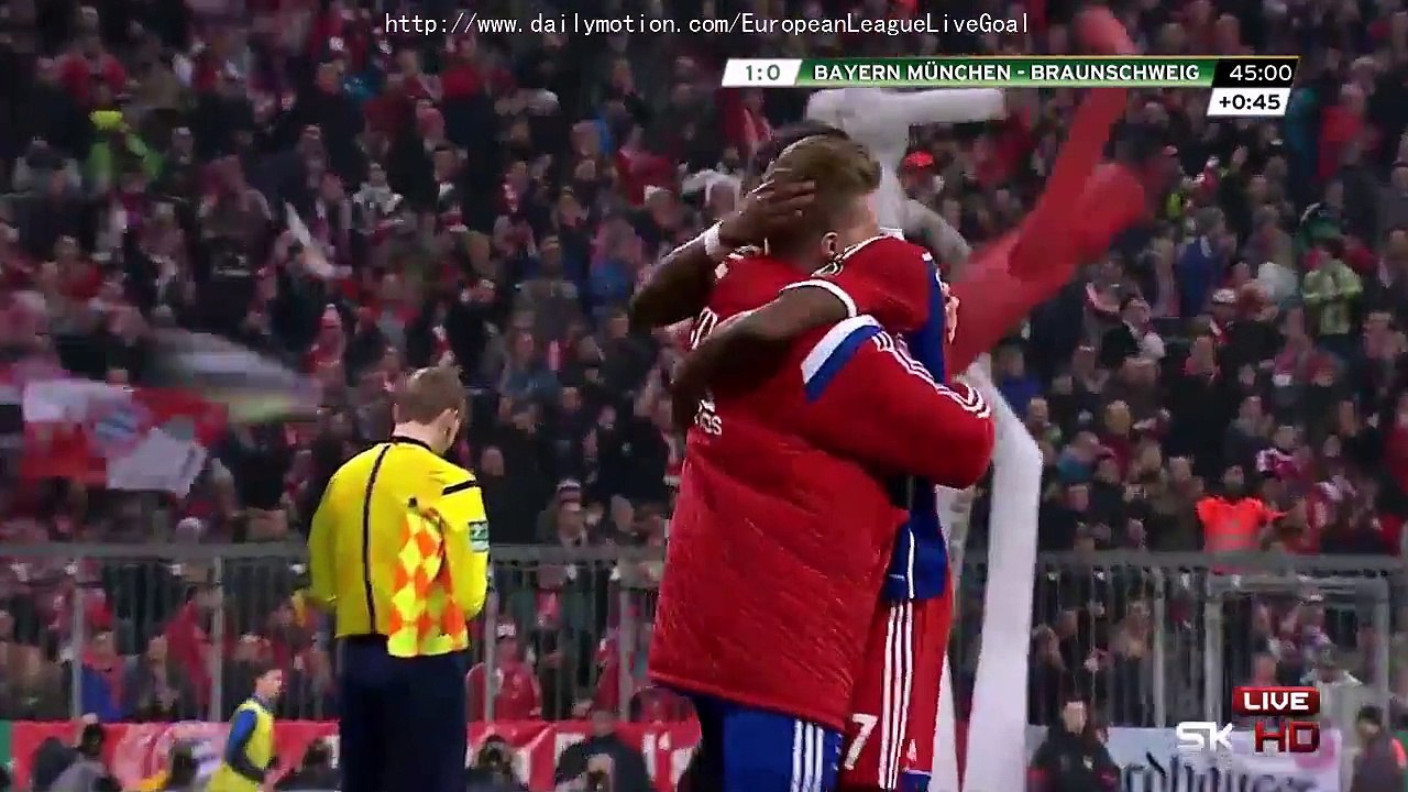 All Goals | Bayern München - Braunschweig 04.03.2015 HD