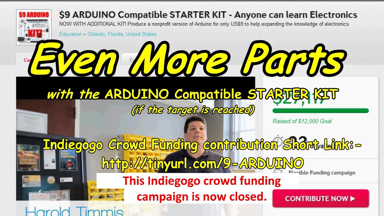 Even More Kit with the $12 ARDUINO Compatible Starter Kit.