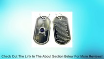 Deputy Sheriff's Prayer Thin Blue Line Brushed Steel Dog Tag Review