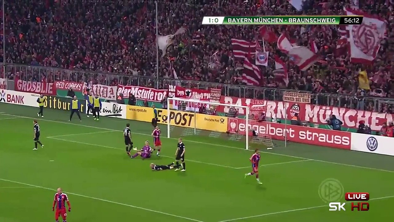 Mario Götze 2:0 | Bayern München - Braunschweig 04.03.2015 HD