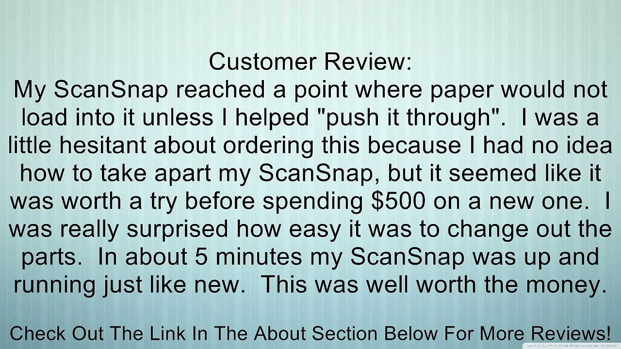 FUJITSU CG01000-510501 ScanAid scanner consumable kit Review