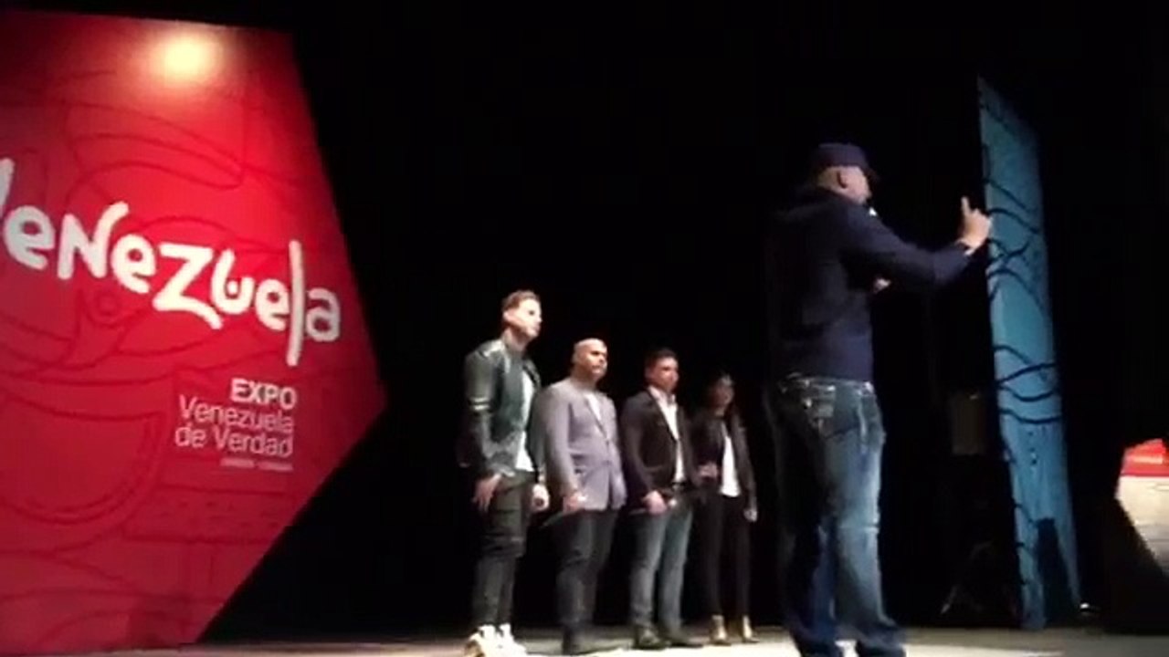 El discurso del Potro, Omar Enrique y Los Cadillacs en España