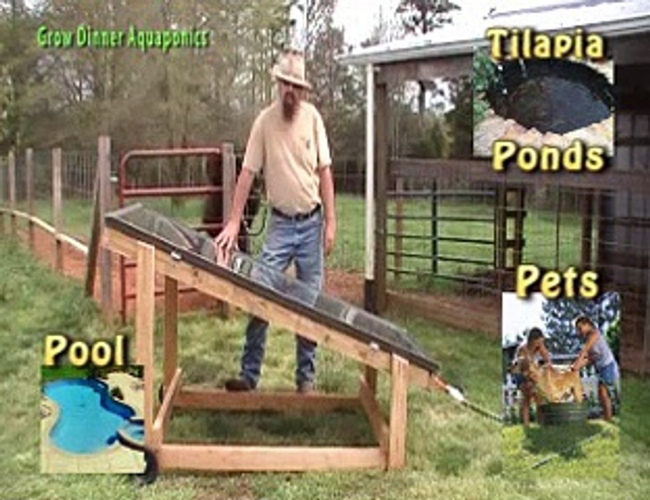 DIY Solar water heater for aquaponics DIY Aquaponics System