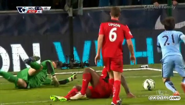 اهداف مباراة مانشستر سيتى VS ليستر سيتى 4/3/2015
