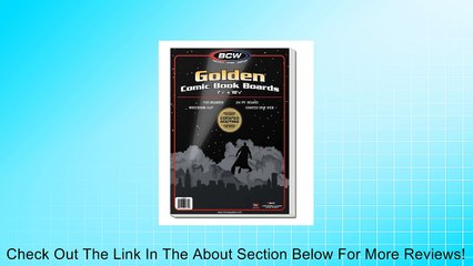 Gold Age Comic Book Backing Boards, pack of 100 Review