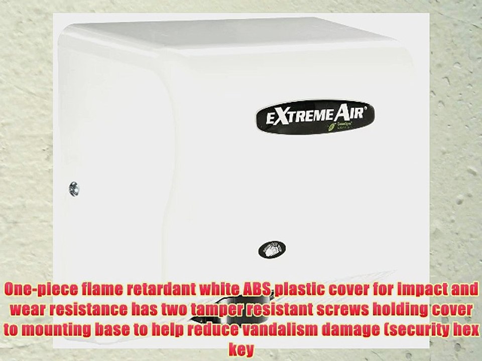 American Dryer ExtremeAir EXT7 ABS Cover High-Speed Automatic Hand Dryer 12-15 Second Dries
