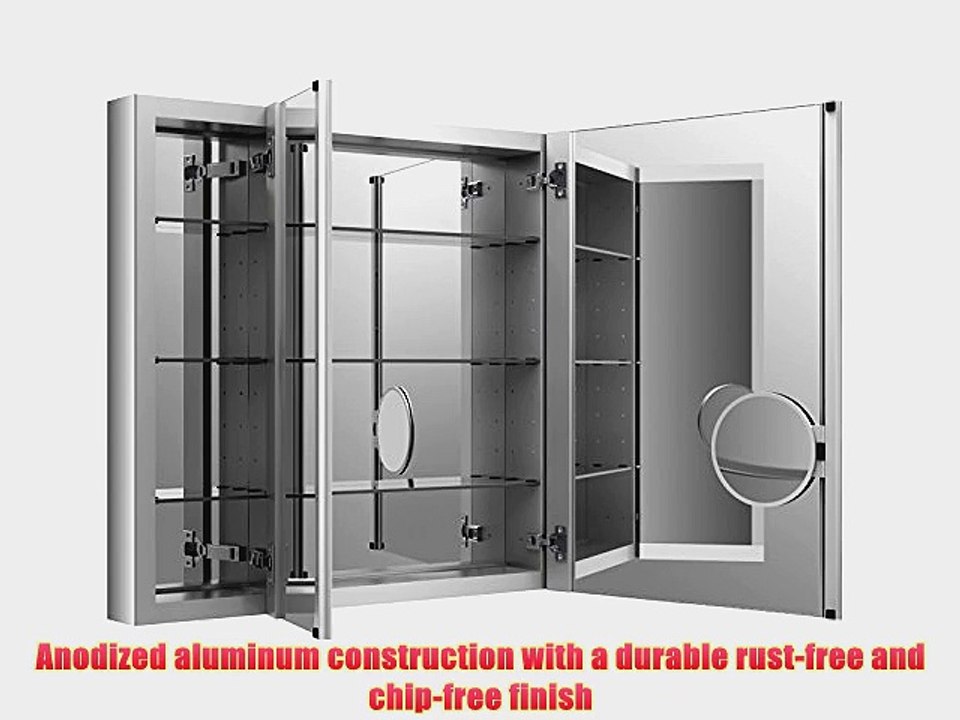 KOHLER K-99011-NA Verdera 40-Inch By 30-Inch Slow-Close Medicine Cabinet With Magnifying Mirror