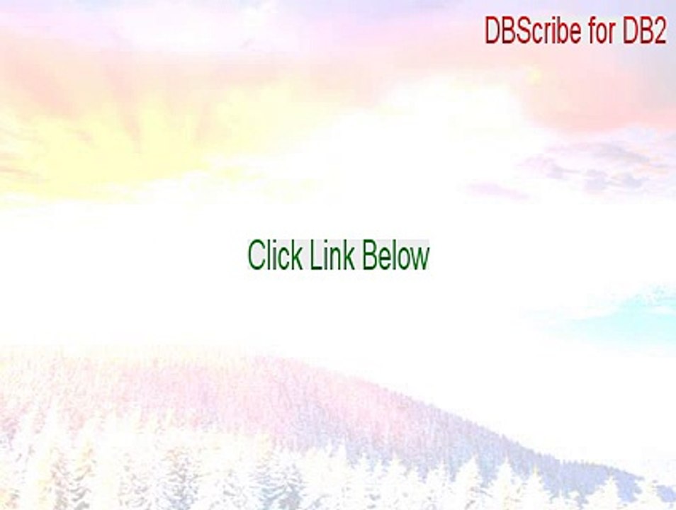 DBScribe for DB2 Download [Download Here 2015]