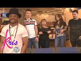 Team Apl raps with their coach on Kris TV