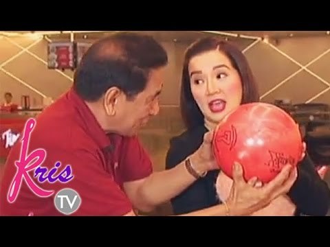 What's the color of Kris' lucky bowling ball