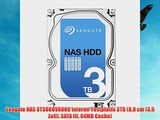 Seagate NAS ST3000VN000 interne-Festplatte 3TB (89 cm (35 Zoll) SATA III 64MB Cache)