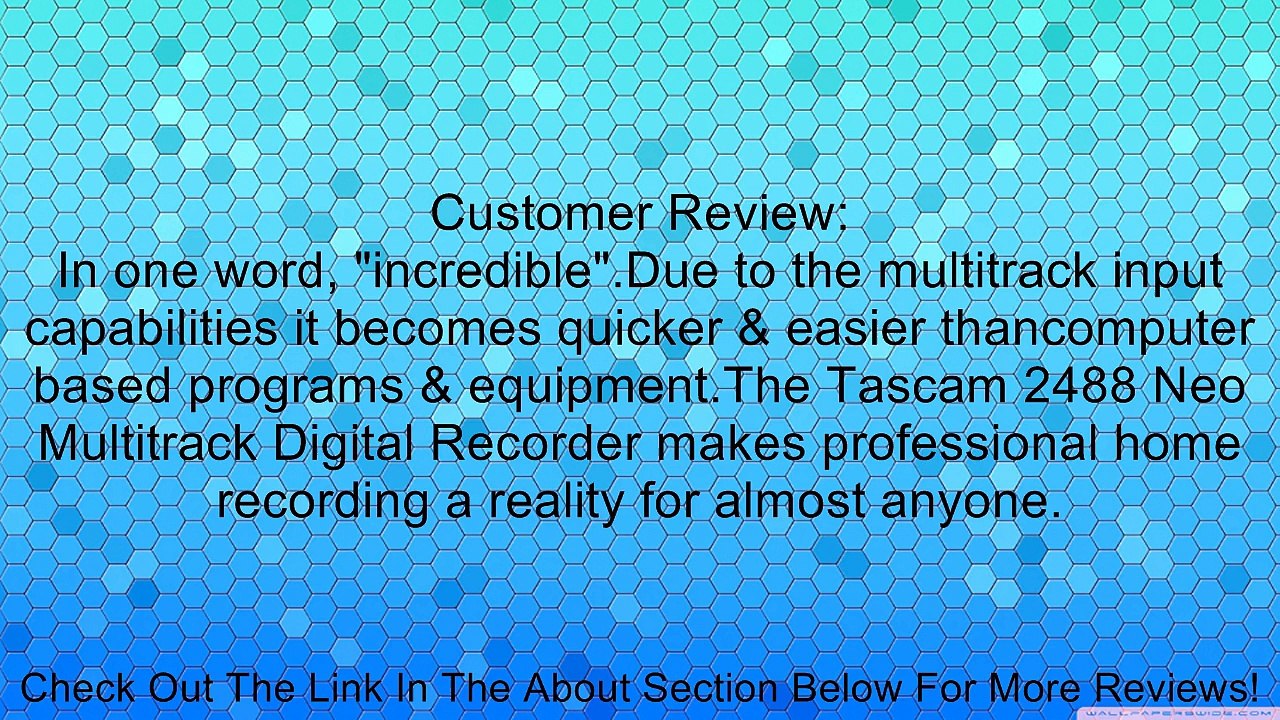 TASCAM 2488neo Digital PortaStudio Review