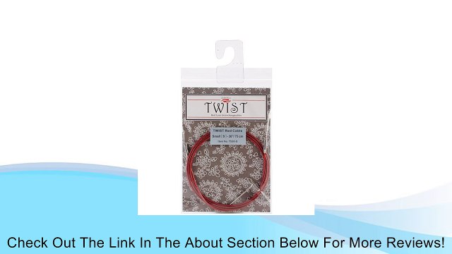 ChiaoGoo Twist Small Lace Interchangeable Cables, 30-Inch, Red Review